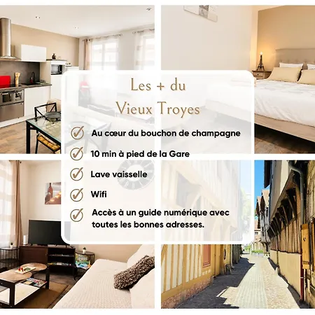 Appartement Le Vieux - Au Coeur Du Bouchon&wifi Troyes